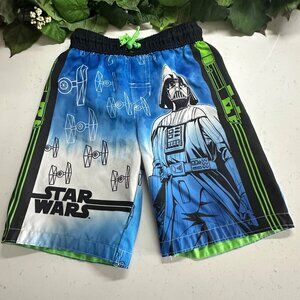 Star Wars Boys Swim Trunks With Darth Vader & TIE Fighters Size S By DreamWave L